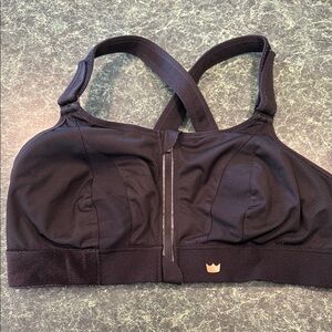 SHEFIT Black Sports Bra with Racerback Design